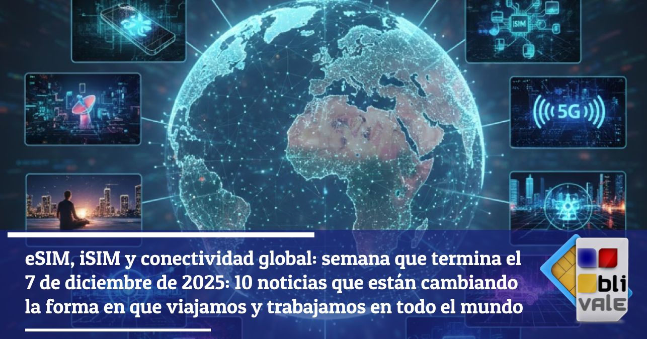 blivale_image_es_eSIM iSIM y la semana de la conectividad global hasta 20251207_643x337 eSIM, iSIM y conectividad global: semana que termina el 7 de diciembre de 2025: 10 noticias que están cambiando la forma en que viajamos y trabajamos en todo el mundo